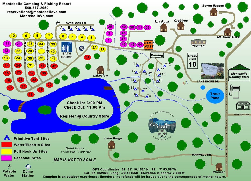 map of montebello campground