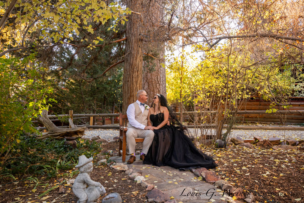 Bride and Groom Walking away