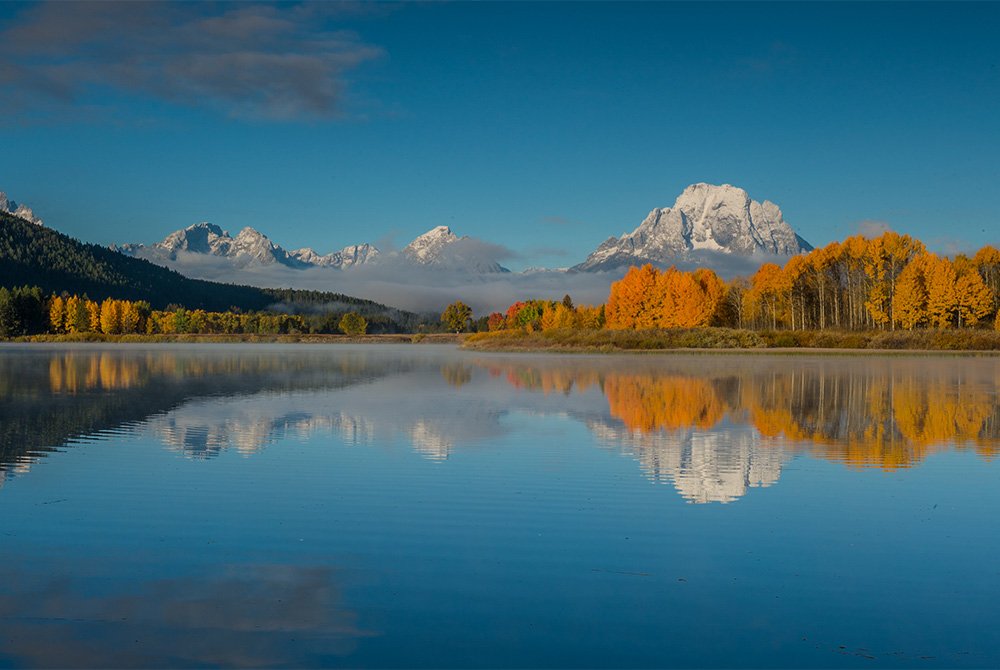 lake and mountains