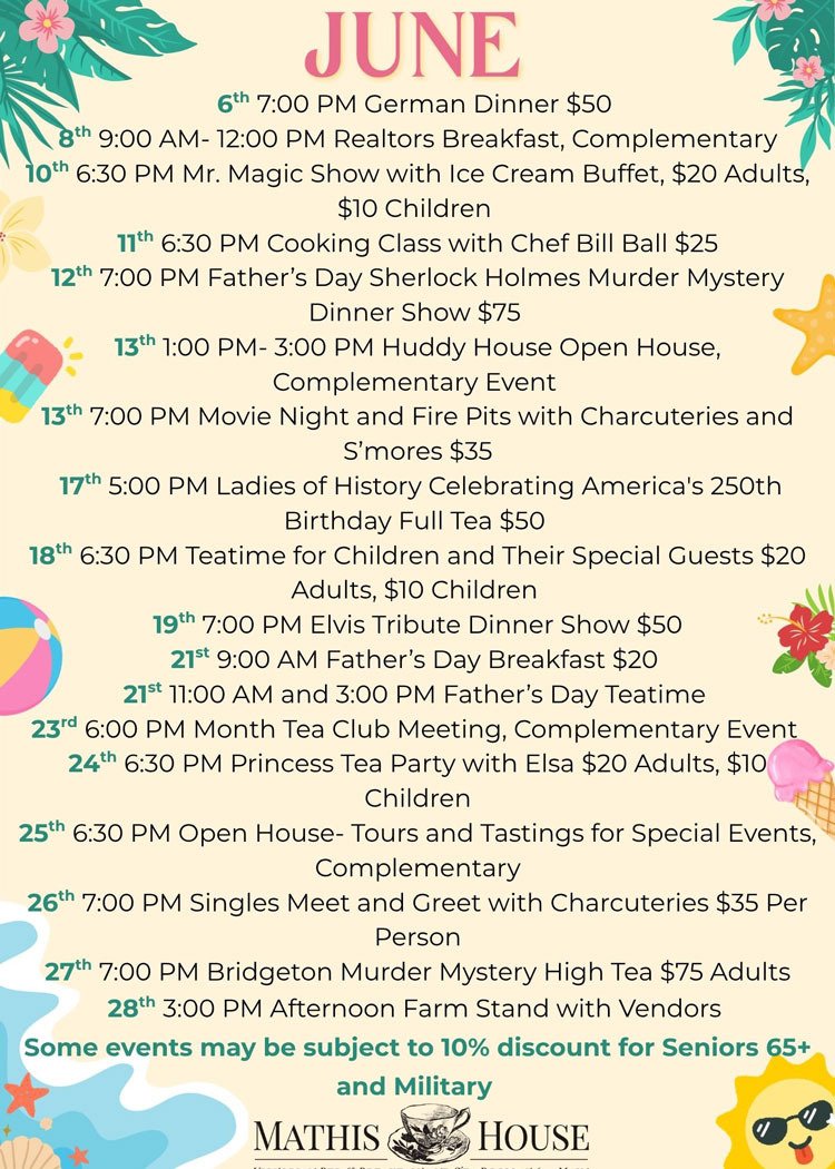 June Events Flyer
