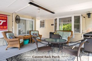 Covered back porch