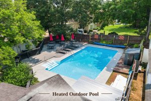 Heated outdoor pool