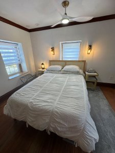 Bed and nightstands