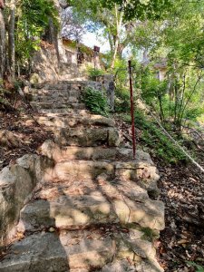 Stairs down to the river
