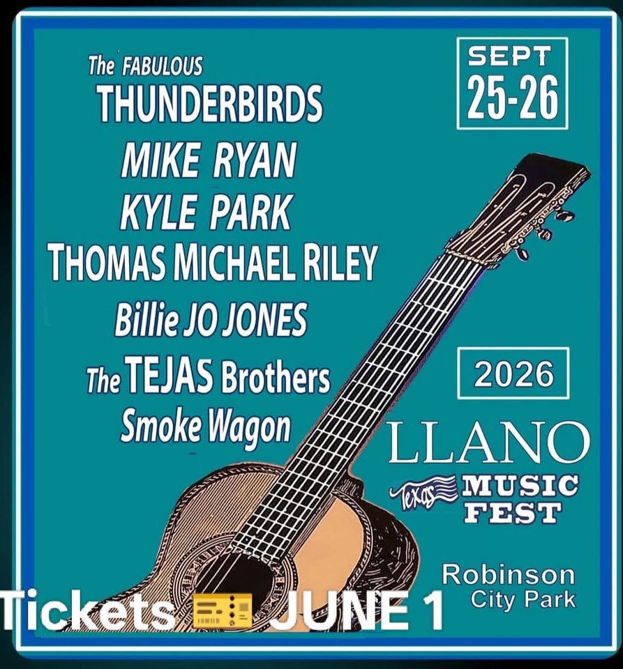Llano Music Fest flyer 2026