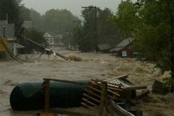 Hurricane Irene photos at Wilmington Inn in VT