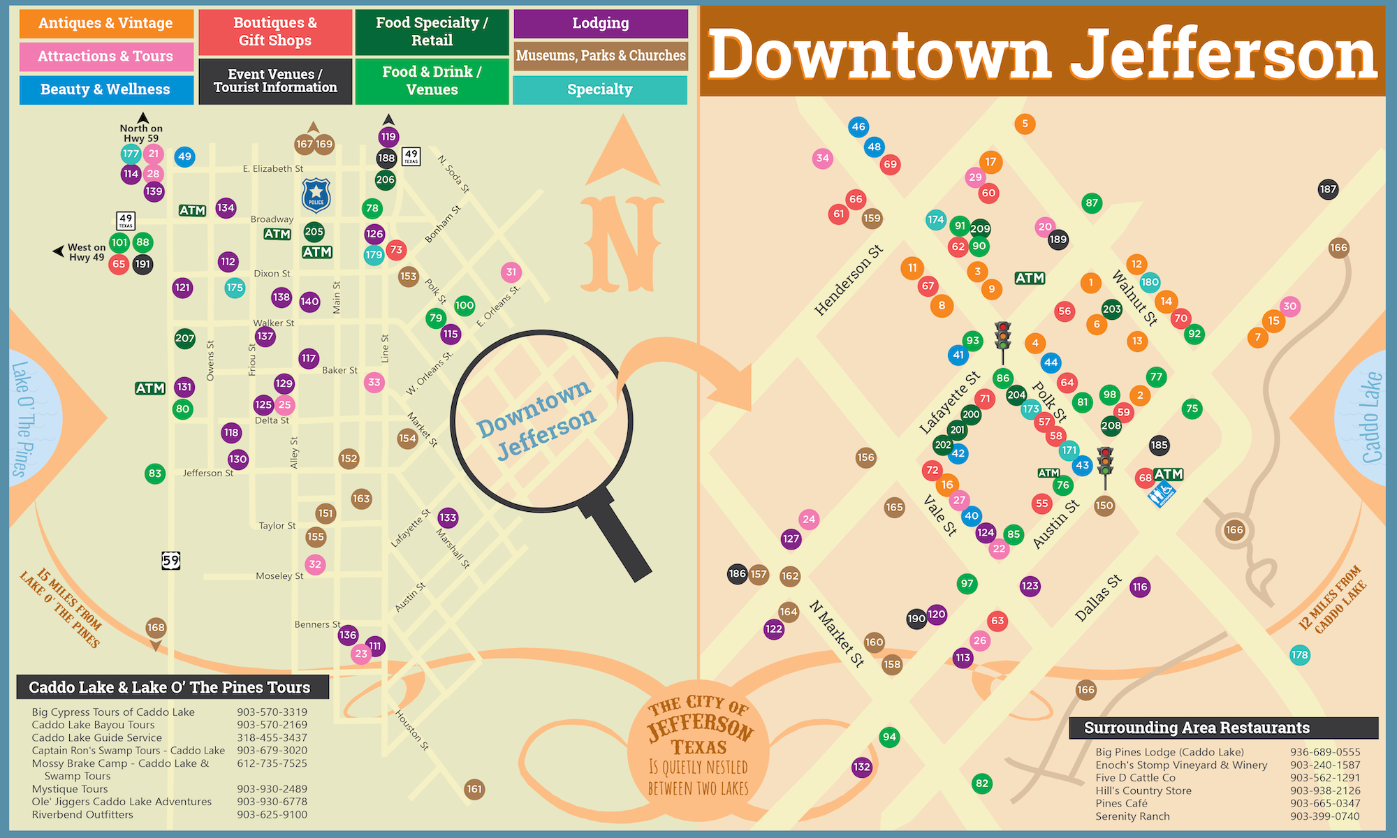 Map of Down Town Jefferson