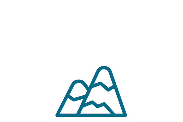 Icon depicting two mountains.