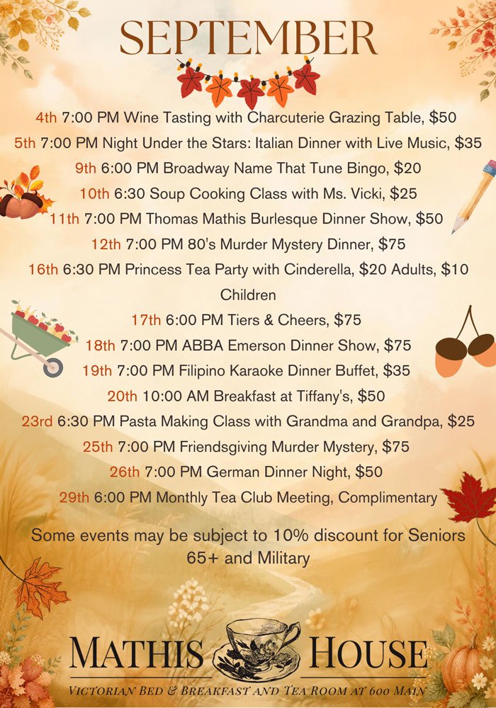 July Events Flyer