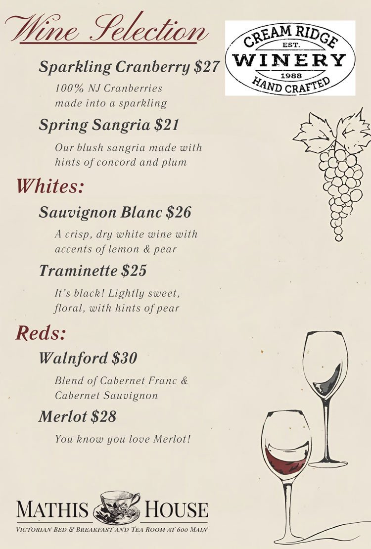 Cream Ridge Wine Flier