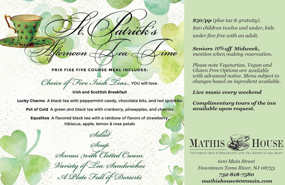 St. Patrics Day Tea Add