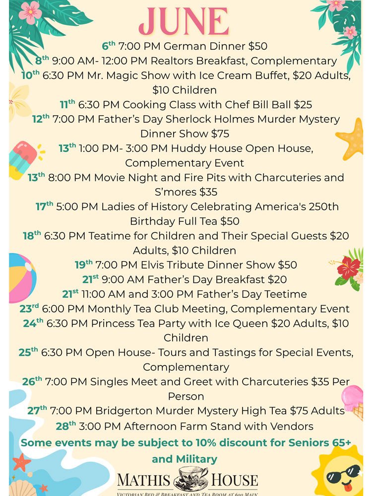 June Events Flyer