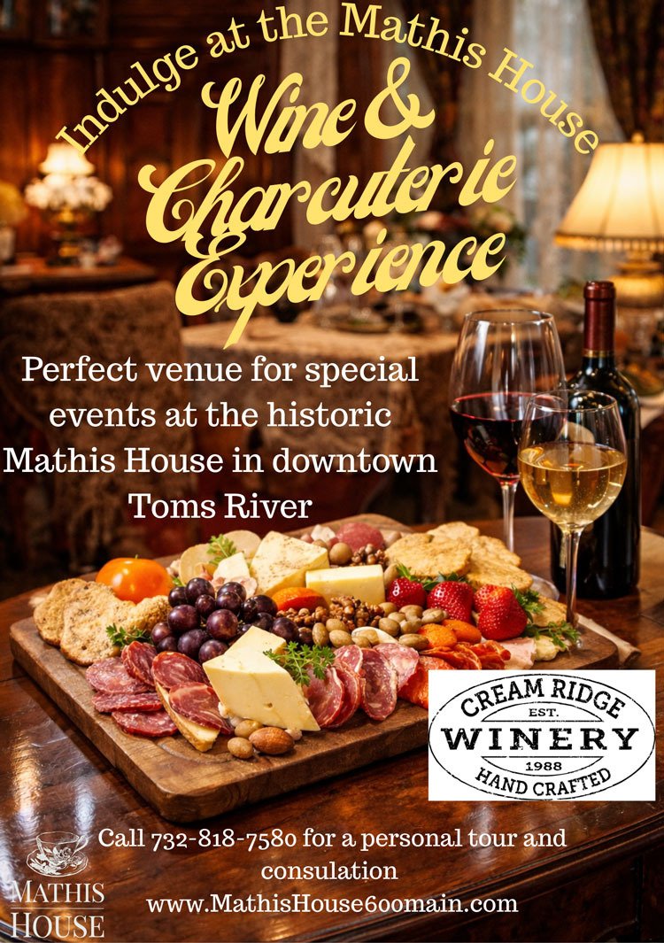 Wine and Charcuterie Experience flier